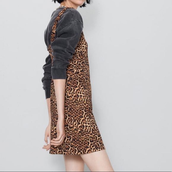 Zara Leopard Print Dress - NWT - Picture 2 of 5